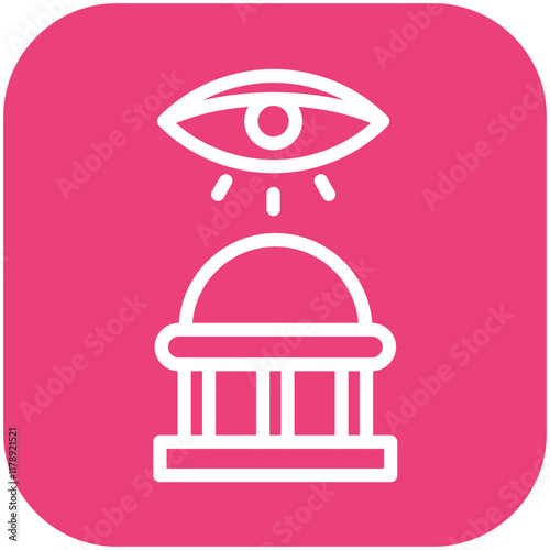 Political Views vector icon illustration of Generation Gap iconset.