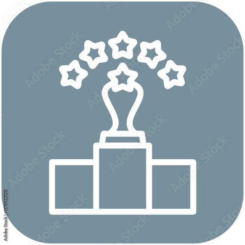 Top Performer vector icon illustration of Award Events iconset.