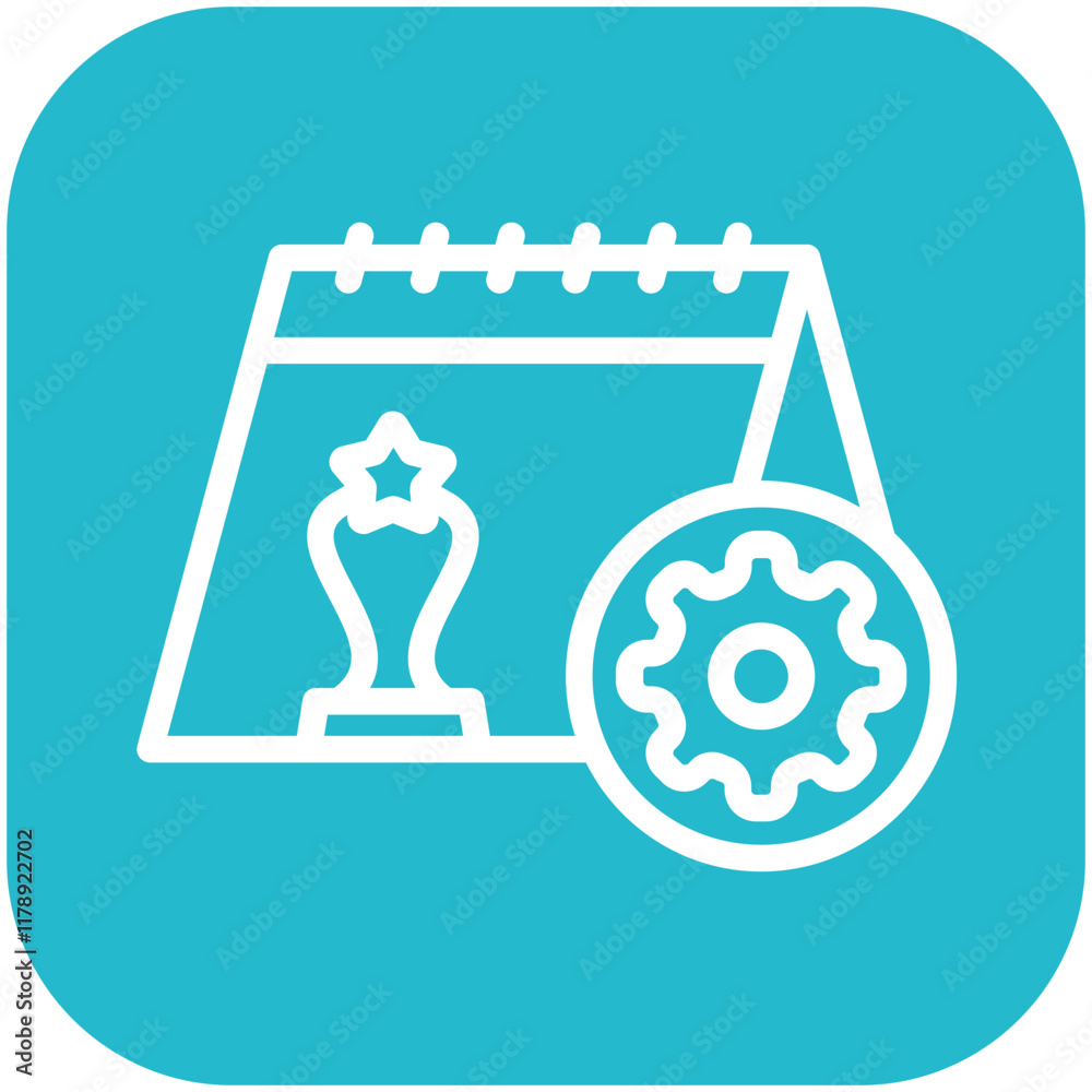 Event Organization vector icon illustration of Award Events iconset.