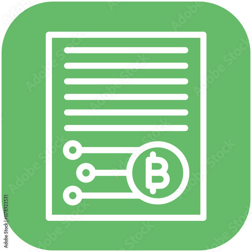 Smart Contract vector icon illustration of Cryptocurrency iconset.