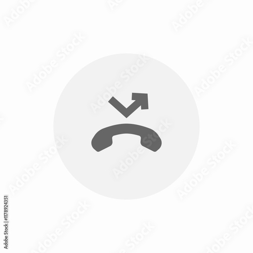 redirection call icon vector sign