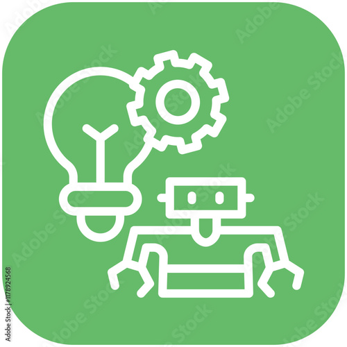 Innovation vector icon illustration of Robotics iconset.