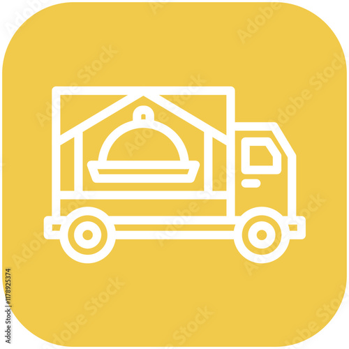 Delivery vector icon illustration of Catering iconset.