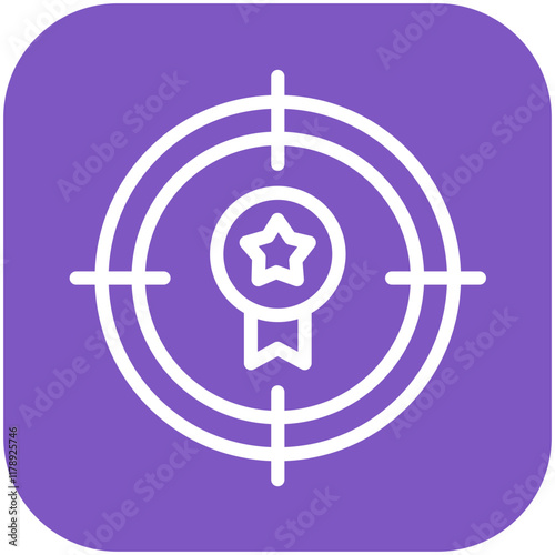 Target vector icon illustration of Achievements iconset.