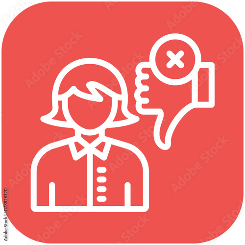 Failure vector icon illustration of Achievements iconset.