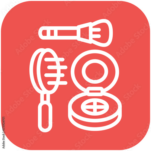 Make Up vector icon illustration of Filmmaking iconset.