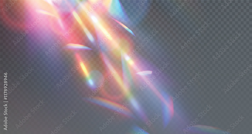 Refraction of light realistic composition background Refraction of light realistic composition background