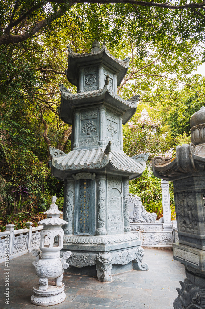 Tam Thai Pagoda in Marble Mountains, Vietnam. Tam Thai Pagoda in Marble Mountains, Vietnam.