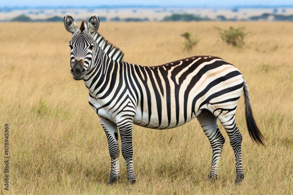 Naklejka premium Zebra in the Wild