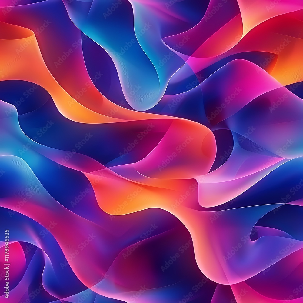 Obraz premium Abstract Colorful Wave Pattern Design