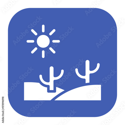 Desert icon vector image. Can be used for Natural Resources.