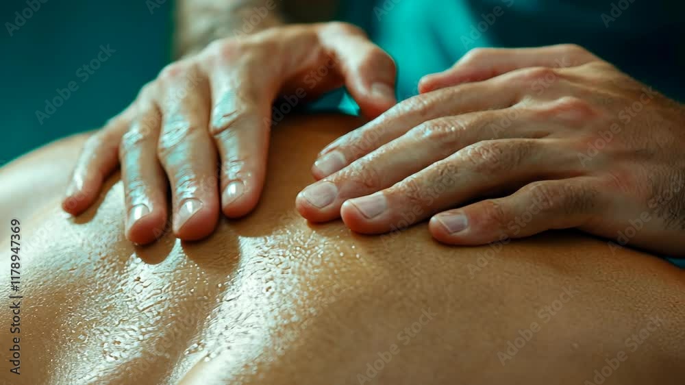 Relaxation therapy session in a calming environment with skilled massage technique