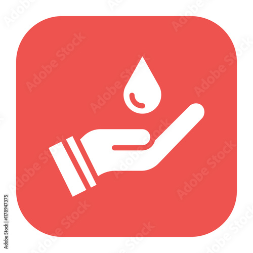 Water icon vector image. Can be used for Natural Resources.