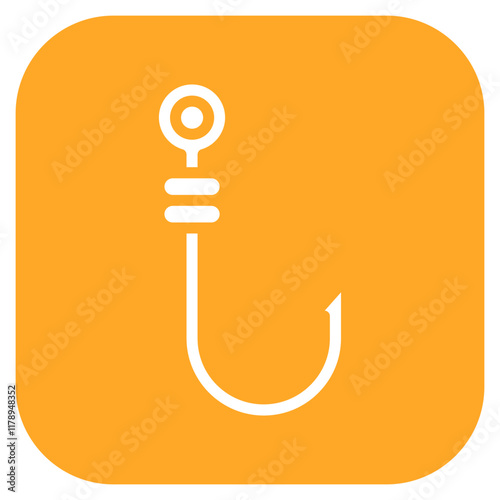 Meat Hook icon vector image. Can be used for Butcher.