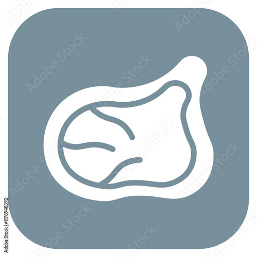 Pork Chop icon vector image. Can be used for Butcher.