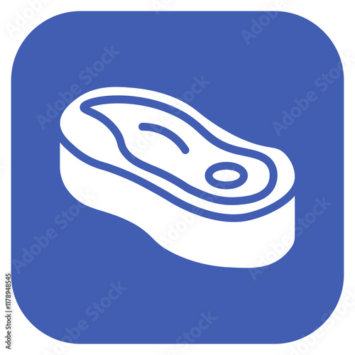 Sirloin Steak icon vector image. Can be used for Butcher.