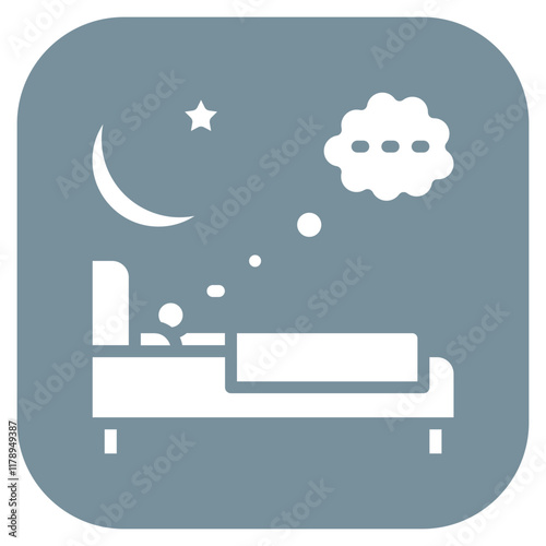 Dreaming icon vector image. Can be used for Time to Sleep.