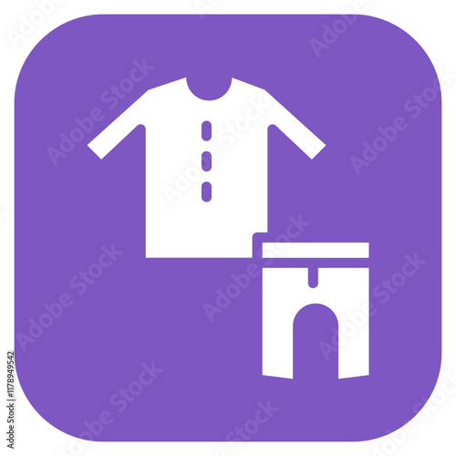 Pajamas icon vector image. Can be used for Time to Sleep.