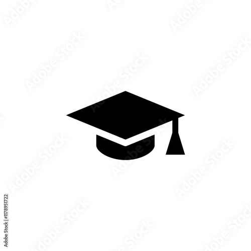 graduation cap icon sign vector design