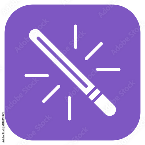 Glow Sticks icon vector image. Can be used for Nightclub.