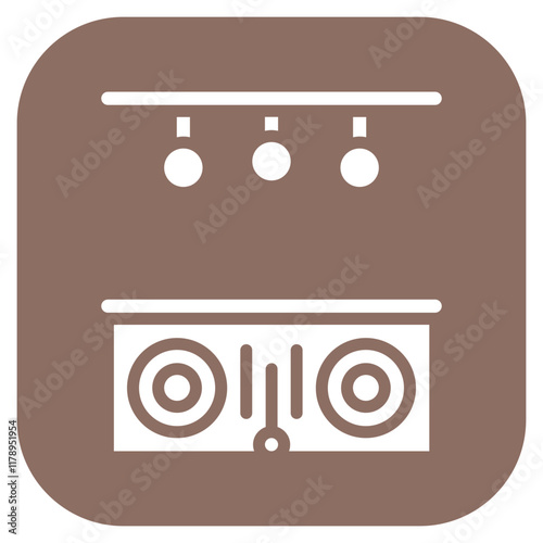 Neon Lights icon vector image. Can be used for Nightclub.
