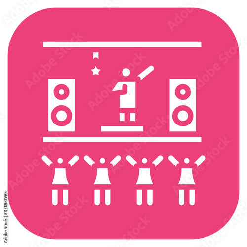 Nightclub Party icon vector image. Can be used for Nightclub.