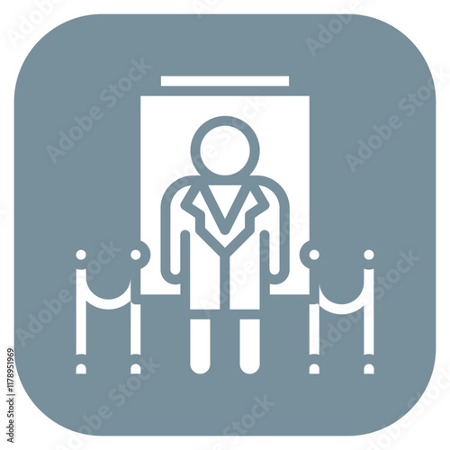 Nightclub Security icon vector image. Can be used for Nightclub.