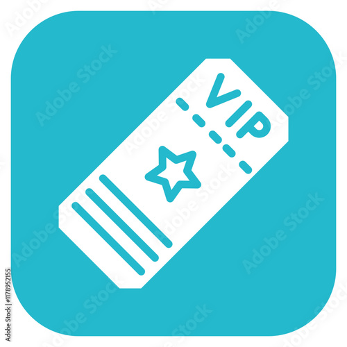Nightclub Ticket icon vector image. Can be used for Nightclub.