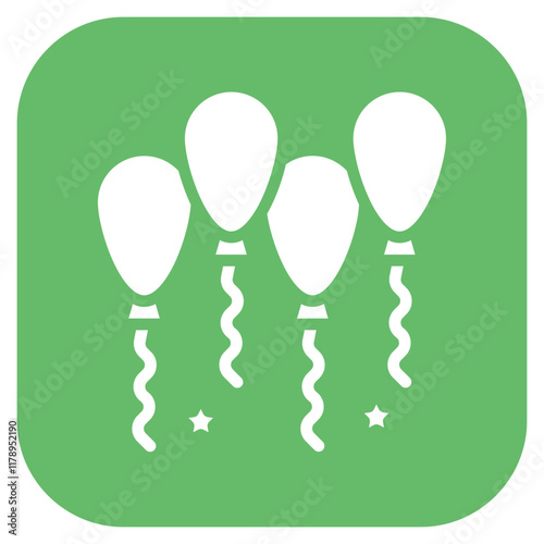 Party Balloons icon vector image. Can be used for Nightclub.