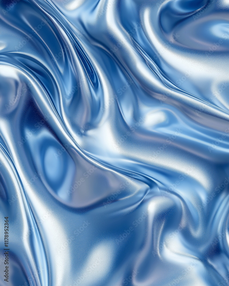 Fototapeta premium Harmony of forms and textures. Shiny surfaces - Smooth glossy surfaces with a gra_004