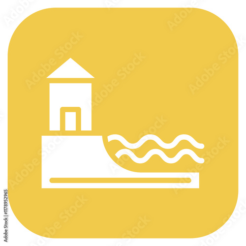 Waterfront icon vector image. Can be used for Harbour.