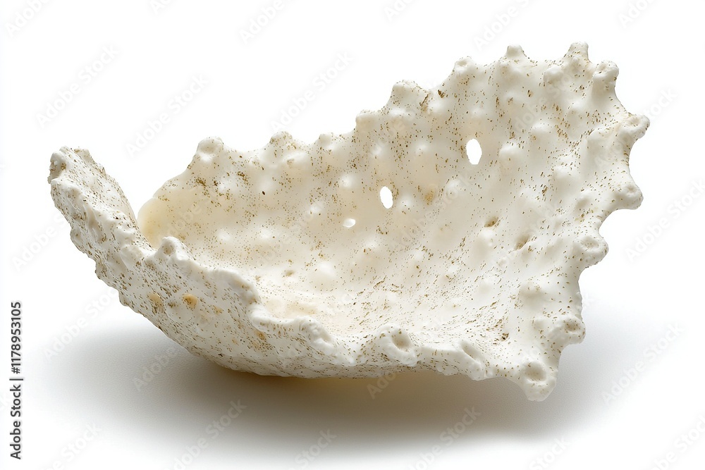 White coral fragment isolated on white background. White coral fragment isolated on white background.