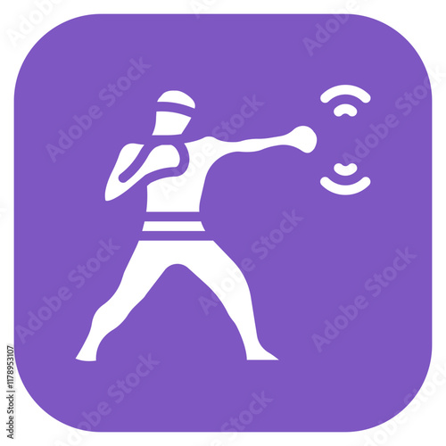 Boxing Combination icon vector image. Can be used for Boxing.