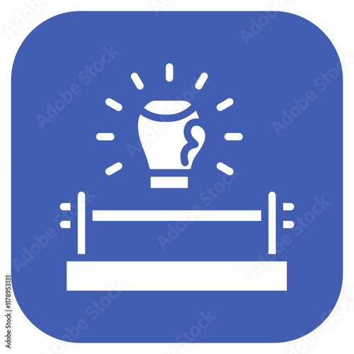 Boxing Fan icon vector image. Can be used for Boxing.