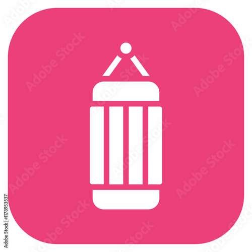 Heavy Bag icon vector image. Can be used for Boxing.