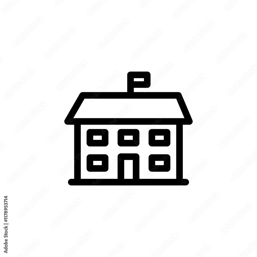school building icon sign vector design school building icon sign vector design