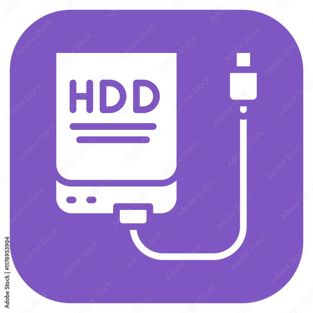 External Hard Drive icon vector image. Can be used for Data Storage. External Hard Drive icon vector image. Can be used for Data Storage.