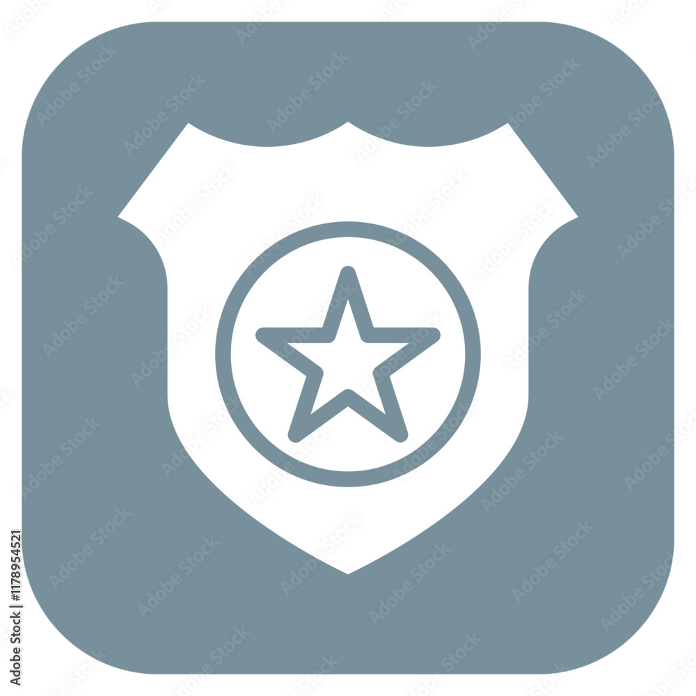 Detective Badge icon vector image. Can be used for Private Detective. Detective Badge icon vector image. Can be used for Private Detective.