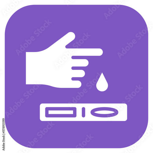 Diabetes Checkup icon vector image. Can be used for World Diabetes Day.