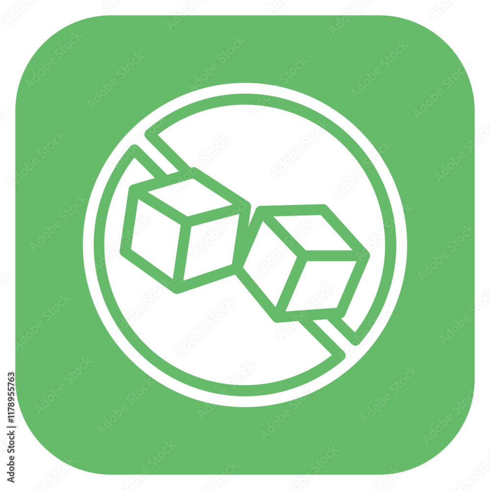 Sugar Free icon vector image. Can be used for World Diabetes Day. Sugar Free icon vector image. Can be used for World Diabetes Day.
