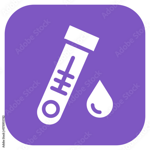 Test Strip icon vector image. Can be used for World Diabetes Day.