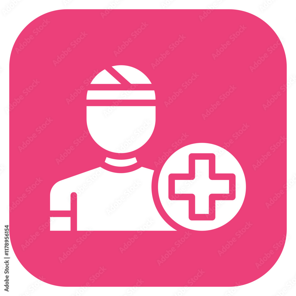 Patient icon vector image. Can be used for Surgery. Patient icon vector image. Can be used for Surgery.