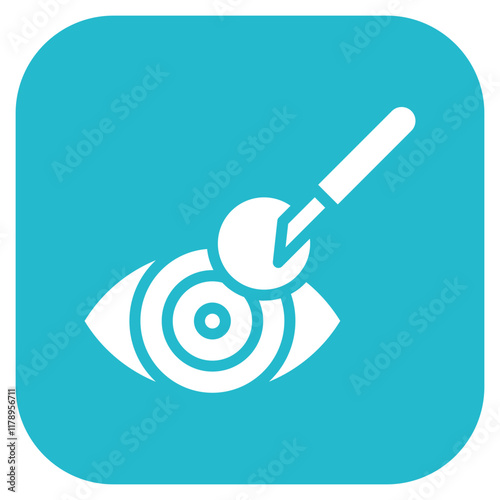 Cataract Surgery icon vector image. Can be used for Surgeries.