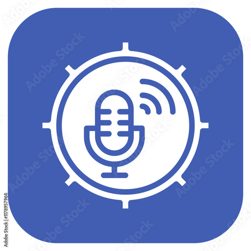 Voice Assistant Settings icon vector image. Can be used for Voice Recognition.