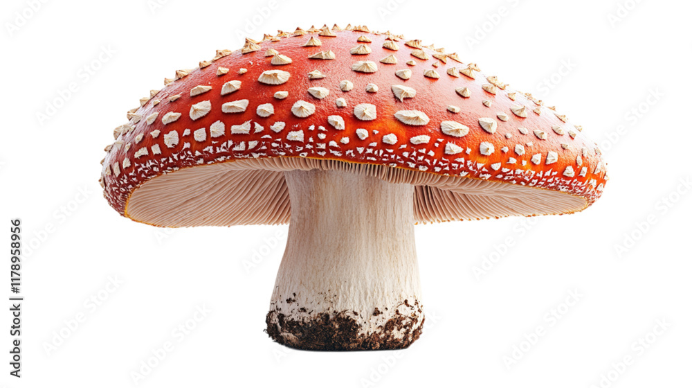 Obraz premium Fly Agaric Mushroom on a Transparent Background