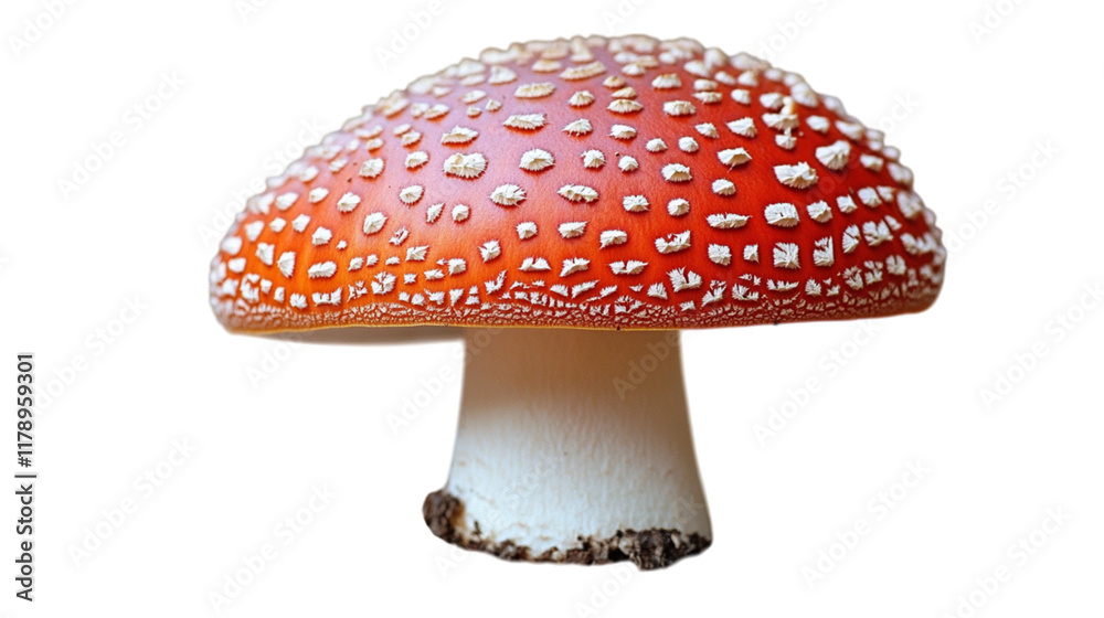 Obraz premium Fly Agaric Mushroom on a Transparent Background