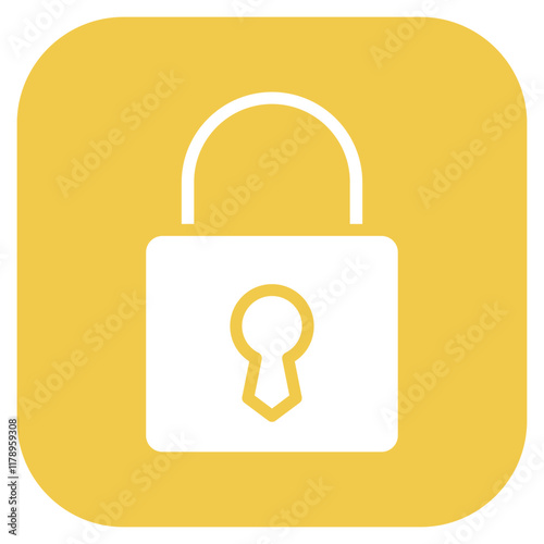 Travel Lock icon vector image. Can be used for Travel Packaging.