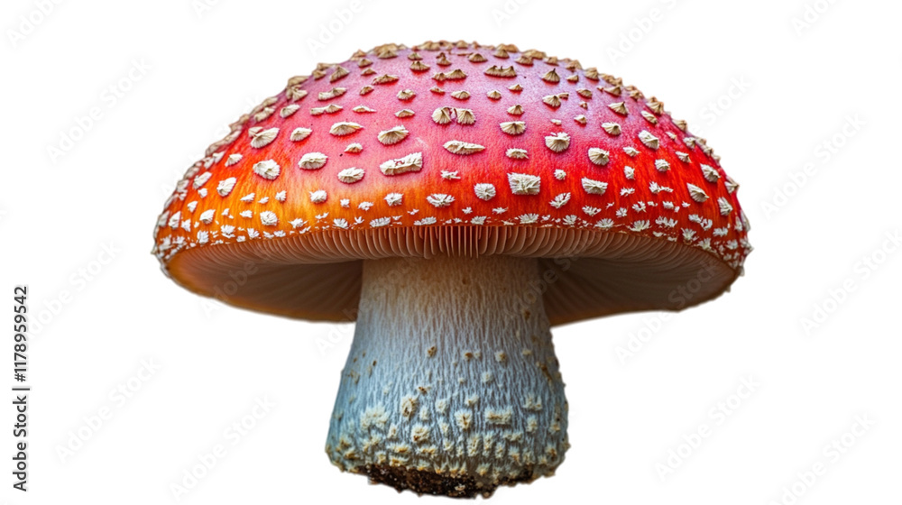 Fly Agaric Mushroom on a Transparent Background Fly Agaric Mushroom on a Transparent Background