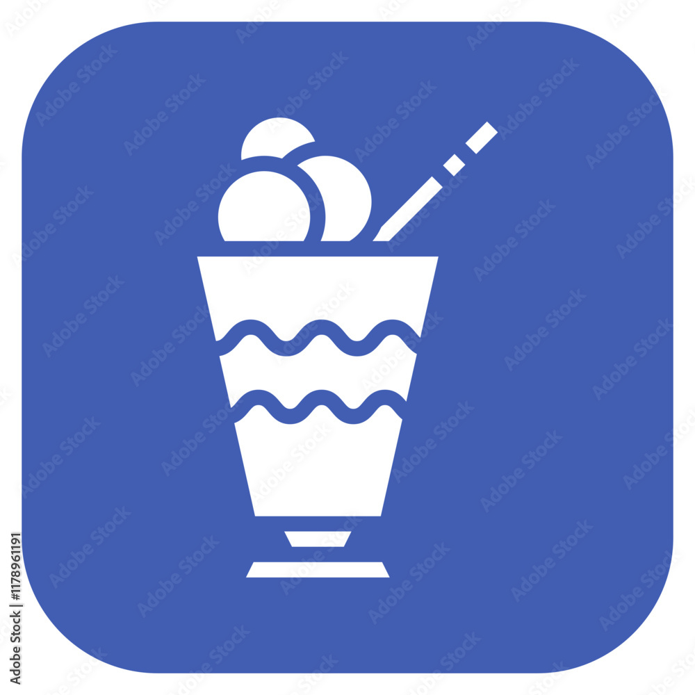 Fotografie Float icon vector image. Can be used for Icecream Shop.