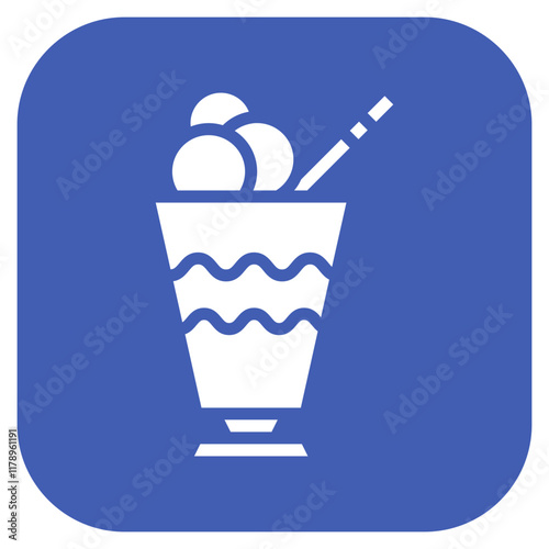 Float icon vector image. Can be used for Icecream Shop.